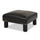 preview thumbnail 74 of 130, The Curated Nomad Performance Fabric Stardust Square Upholstered Footstool Ottoman