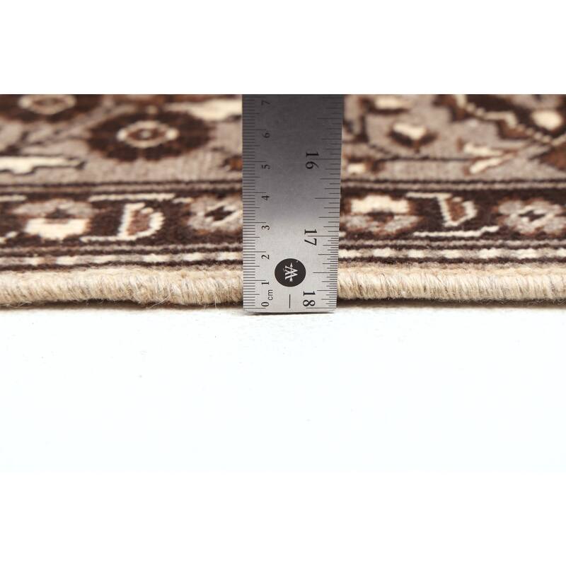 ECARPETGALLERY Hand-knotted Antalya Vintage Cream Wool Rug - 6'7 x 9'7