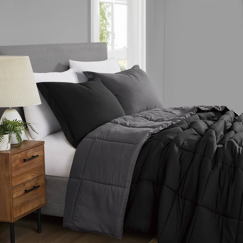 Truly Soft Everyday Reversible Down Alternative 3-Piece Comforter Set