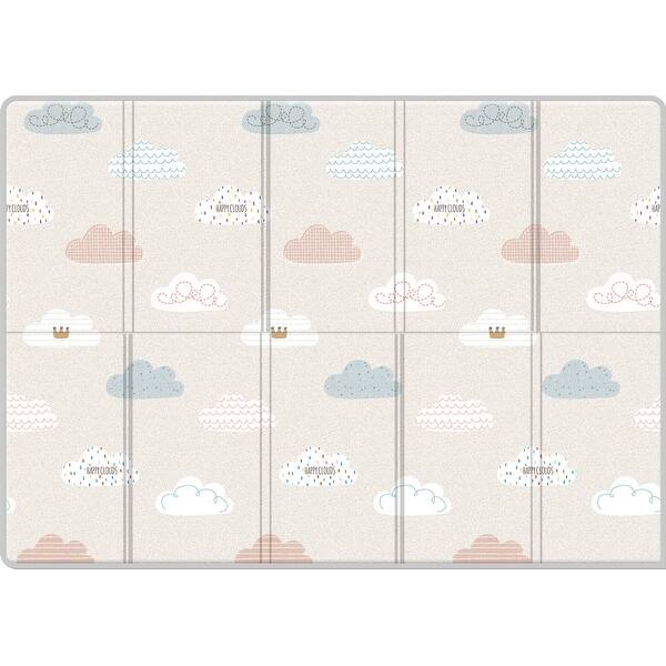 slide 2 of 4, Silky Portable Play Mat - 78.7x55.1x0.4 in - Cloud Bebe - Multi