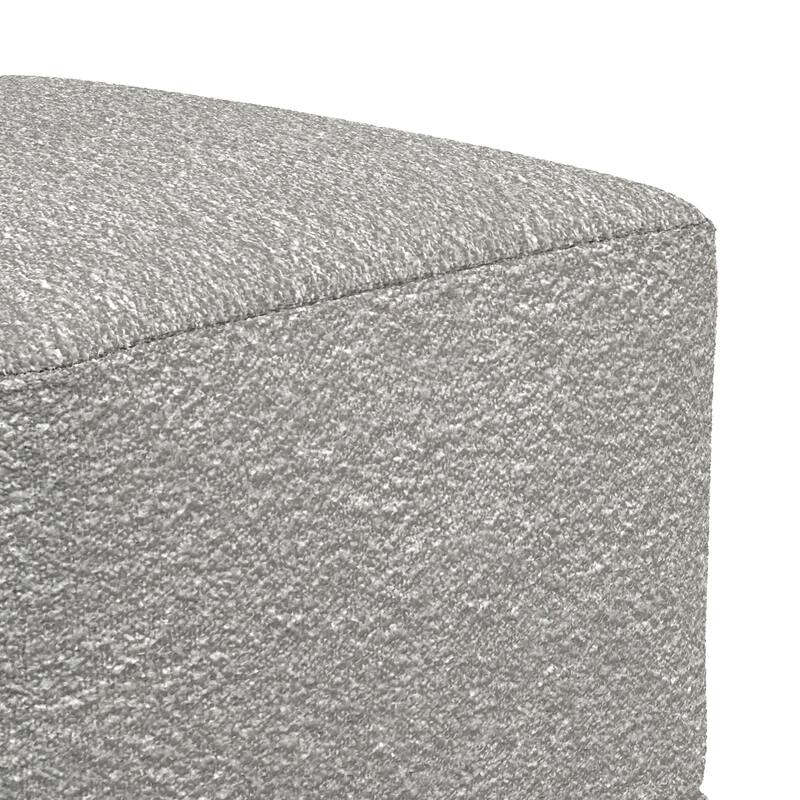 WYNDENHALL Lyanna Contemporary Square Pouf in Boucle