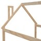 preview thumbnail 12 of 11, Kids and Baby Twin Size House Bed Platform Bed with Guardrails and Slats