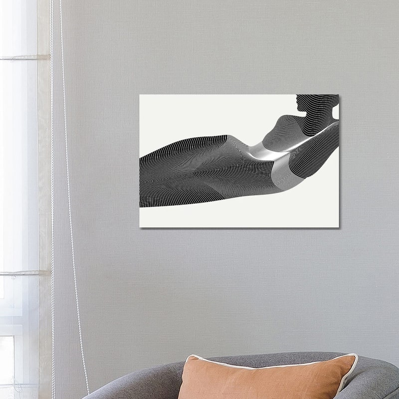 iCanvas "Black Nude Stripes" by Addillum Canvas Print - 18x26x1.5