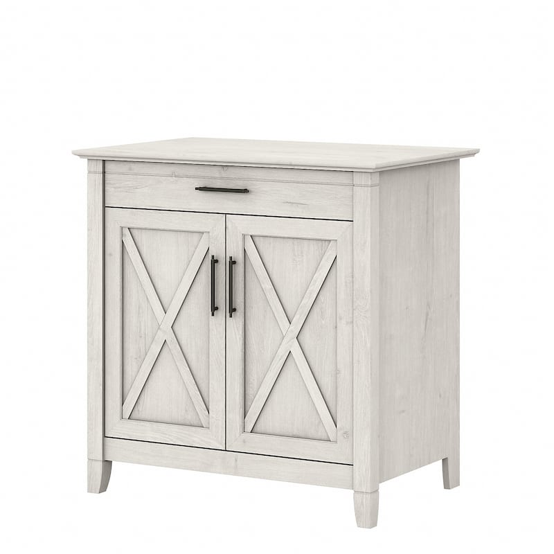 Key West Secretary Desk with Storage Cabinet by Bush Furniture