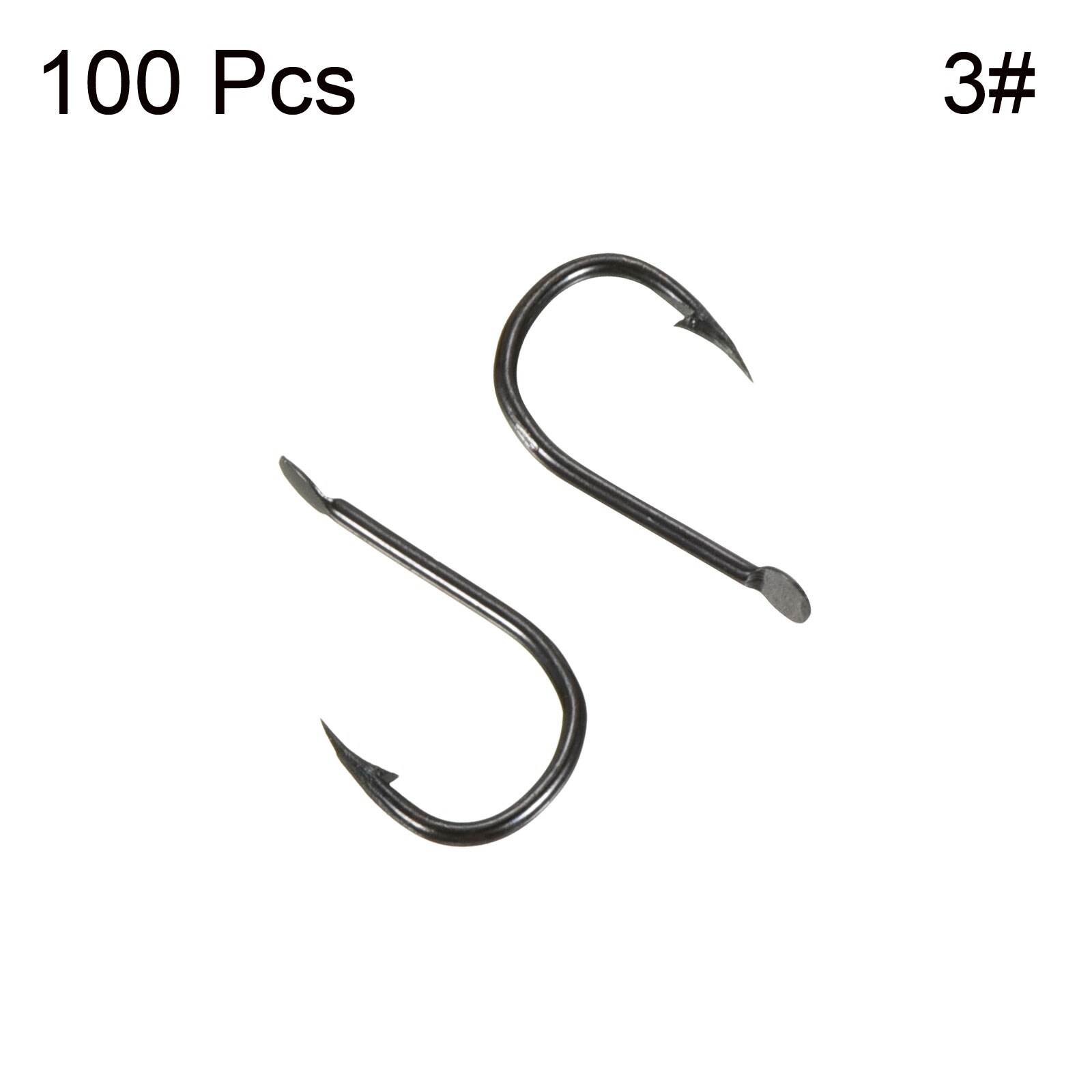 20Pcs High Carbon Steel Spring Hook Barbed Swivel Carp Jig Fly Fishing Hooks  with Hole