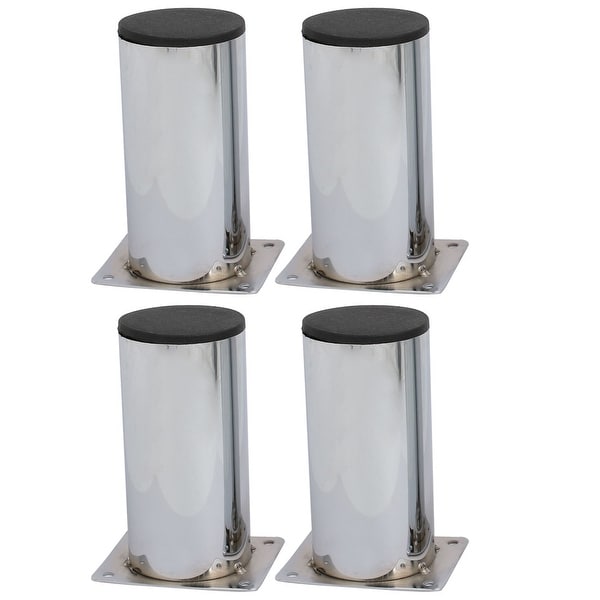 60mmx120mm Metal Cylindrical Shape Furniture Cabinet Leg Feet 4pcs