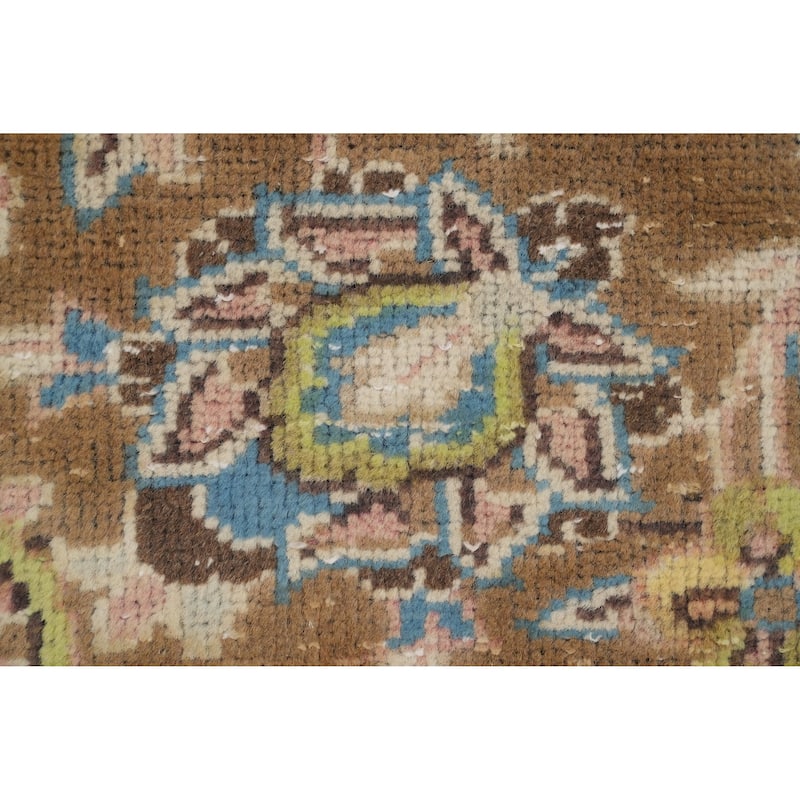 Hand Knotted Oriental 100% Wool Carpet Traditional Floral Pink Kerman Area Rug - 12' 9'' X 9' 8''