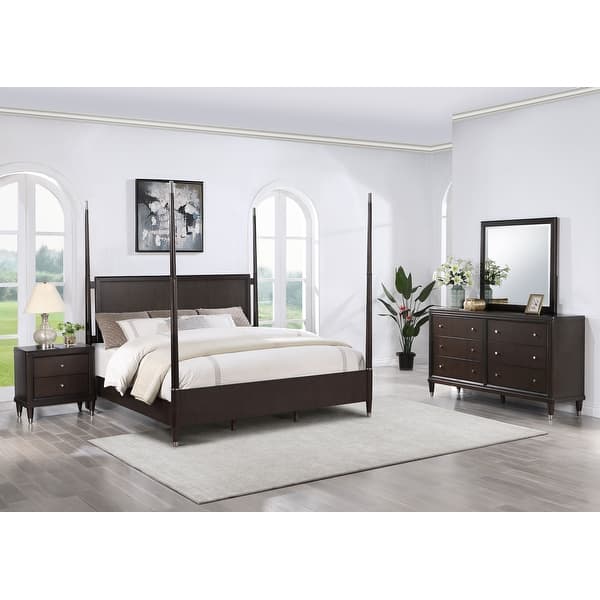 slide 2 of 43, Emberlyn Mid-Century Modern Poster Bedroom Set Brown Queen - 4 Piece