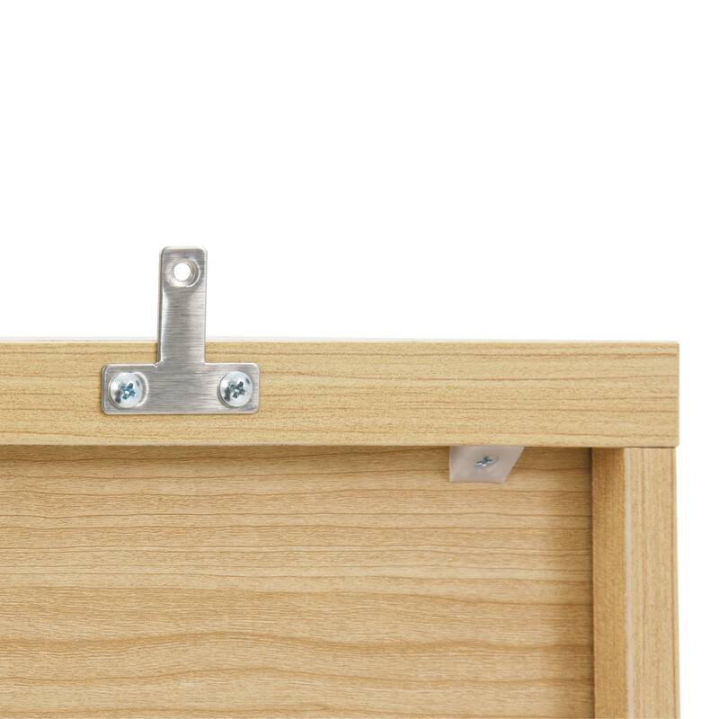 6-Drawer Storage Cabinet Dresser with Wavy Panel, Wood Clothes Organizer for Bedroom & Hallway