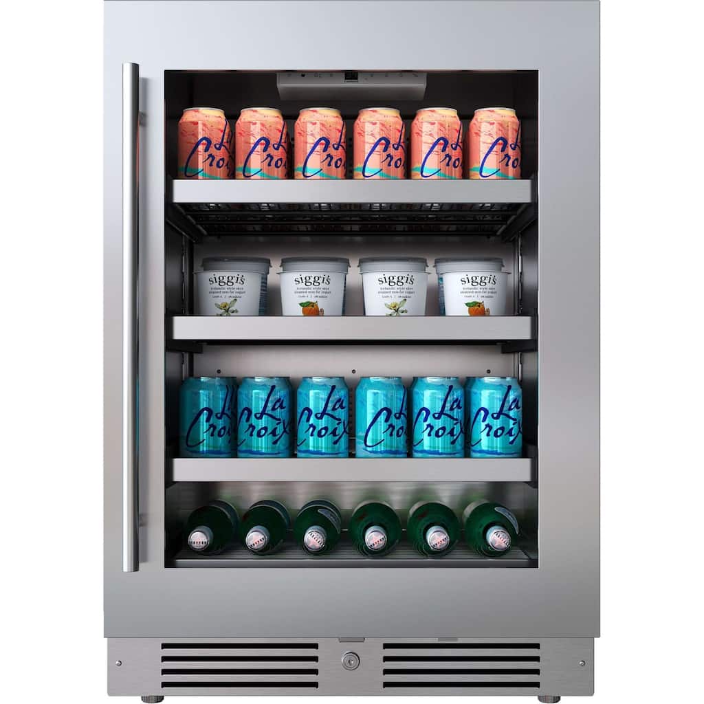 Landmark L3124UI1BGRH 24" Wide 154 Can Capacity Beverage Cooler with