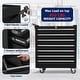 preview thumbnail 4 of 4, Garvee 7-Drawer Portable Tool Storage Cart, Rolling Tool Chest Cabinet, Lockable Toolbox Organizer, Black