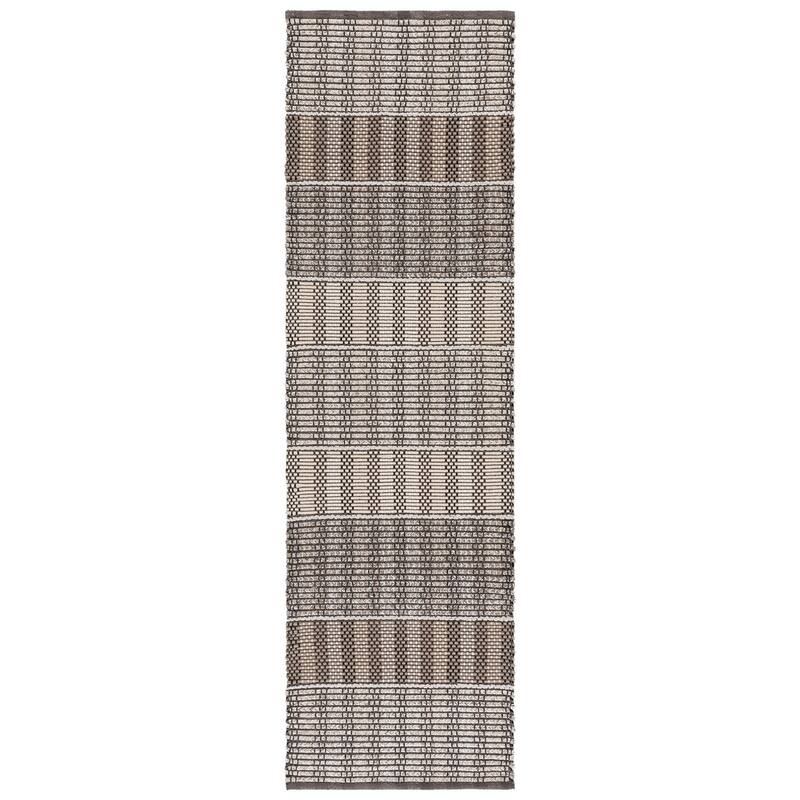 SAFAVIEH Handmade Braided Ladan Cotton Rug - 2'3" x 8' Runner - Beige/Brown