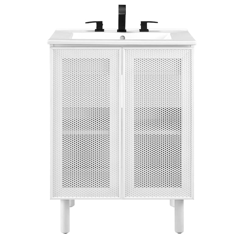Calla 24" Perforated Metal Bathroom Vanity