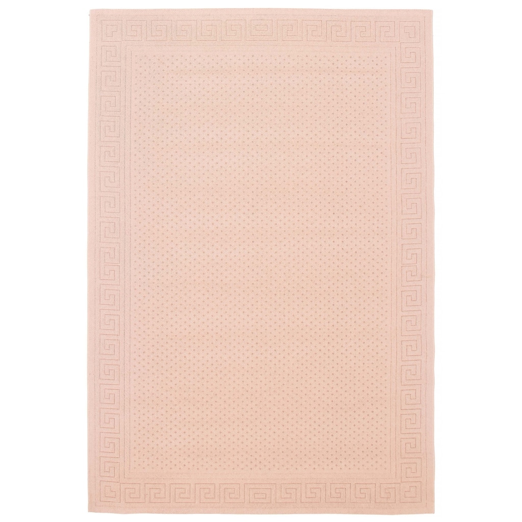 ECARPETGALLERY Machine Woven Lotus Mod Blush Polypropylene Rug - 6'7 x 9'6