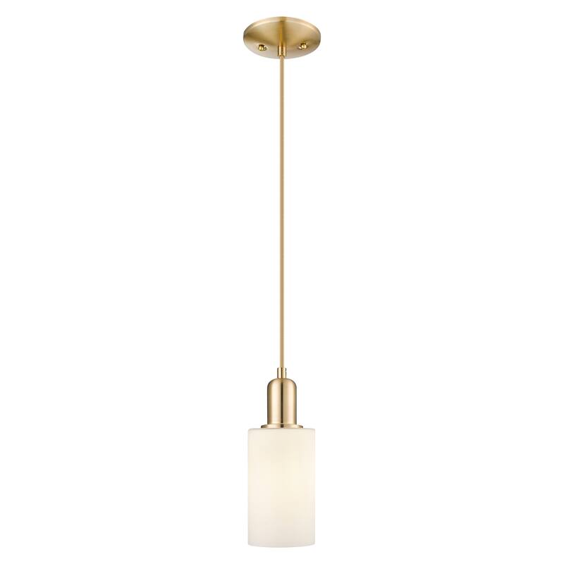 Innovations Lighting Endless Possibilities Arcadia - Clymer - 1 Light 4" Cord Hung Mini Pendant - Champagne Bronze/Matte White