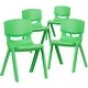 preview thumbnail 6 of 35, 4 Pack Plastic Stackable K-2 School Chair with 13.25"H Seat