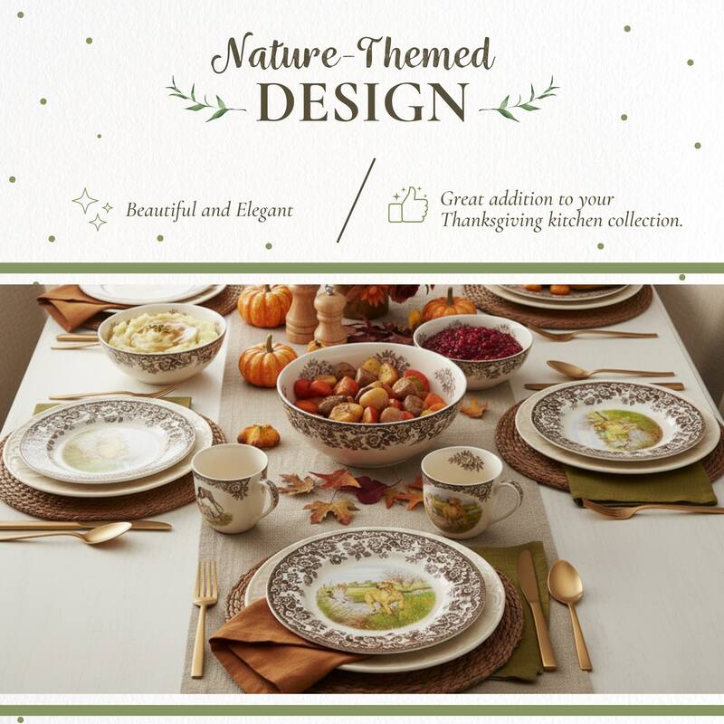 Spode Woodland Salad Plate Assorted Animals