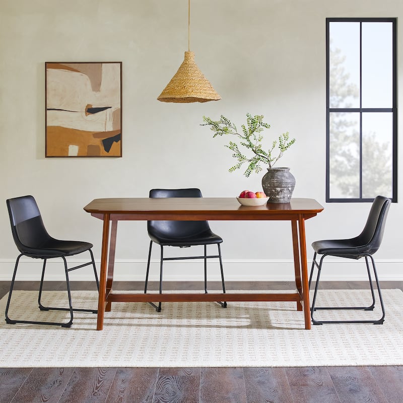 Middlebrook Designs 60 inch Mid-century Modern Dining Table - Walnut