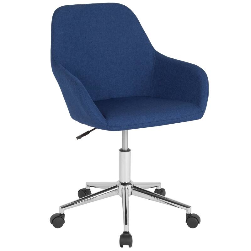 Home & Office Mid-Back LeatherSoft Upholstered Swivel Chair