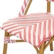 preview thumbnail 49 of 95, Furniture of America Irene French Chevron Wicker Patio Dining Chairs