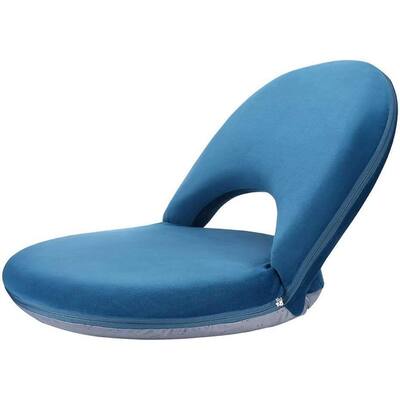 Floor Chair Adjustable Back Support Chair Foldable Meditation Seating Suede