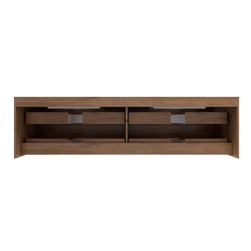 Morava 84" Wall-mounted Vanity with Double Sink