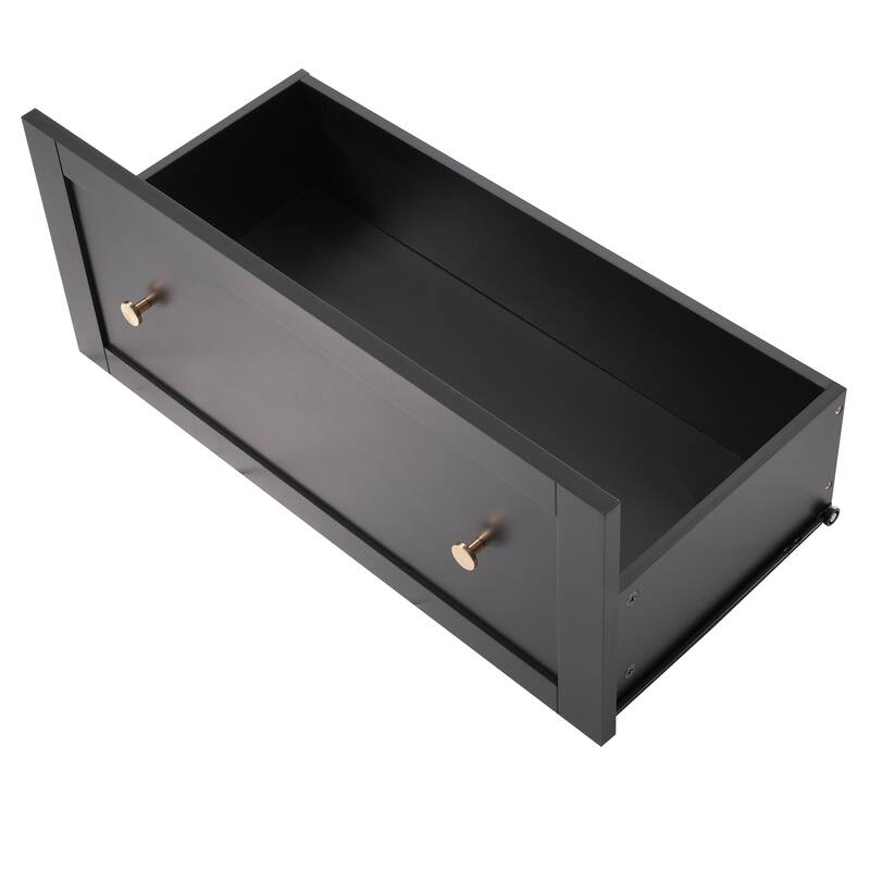 70.1" Tall Bathroom Floor Storage Cabinet, Freestanding Cabinet with Soft Close Glass Doors, Adjustable Shelves