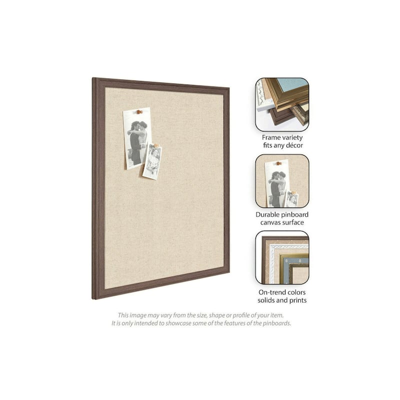 Kate and Laurel Pinboard Neutral Linen