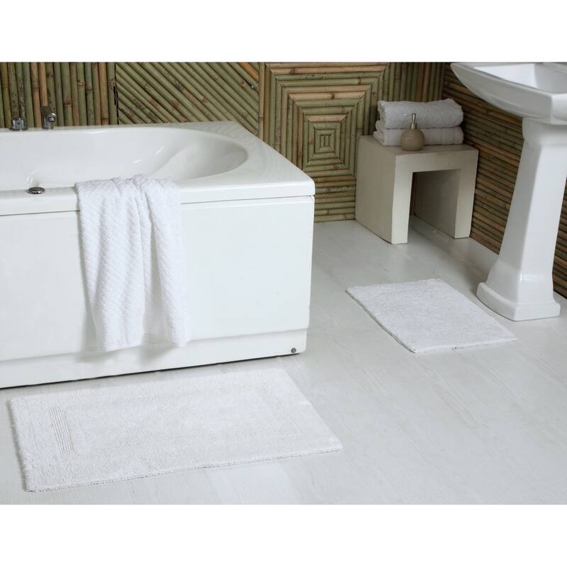 Fabstyles Basix Soft & Absorbent Reversible Cotton Bath Rug