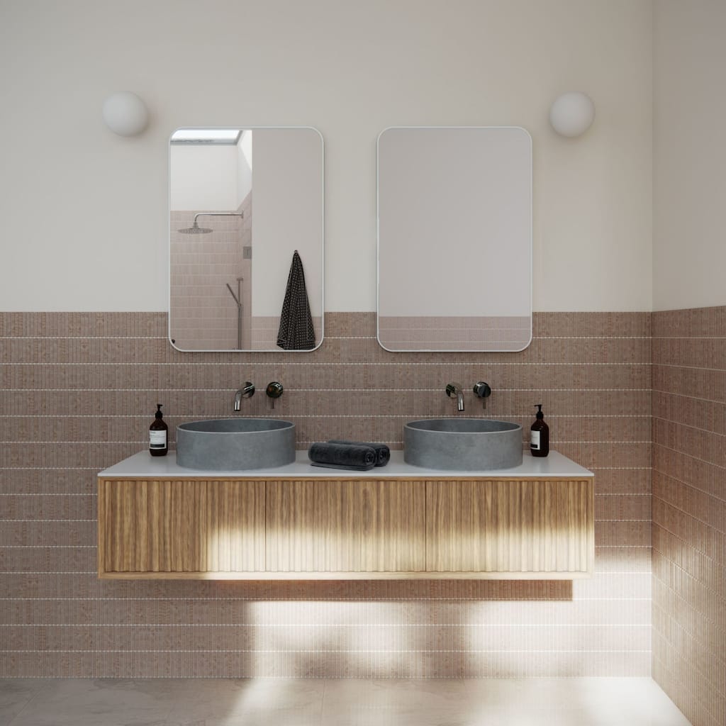 Glass Warehouse SF-SQR-22X32 Trinity 22" W x 32" H Contemporary