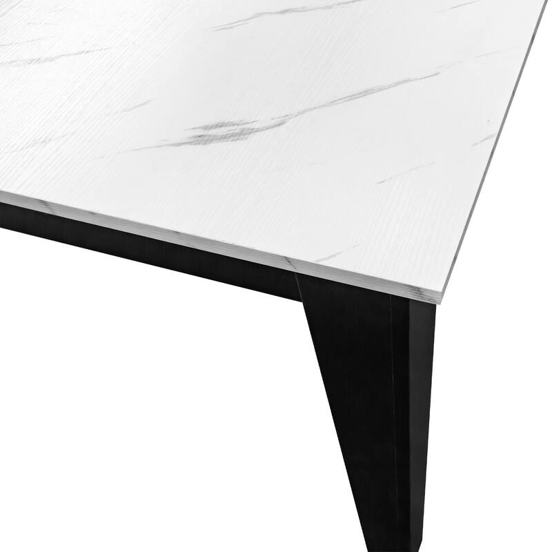 Dining Table, 106.3 in Large Extendable Kitchen Table