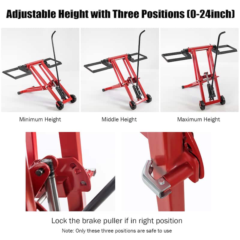 Costway Lawn Mower Lift Jack for Tractors & Zero Turn Riding Lawn - See Details