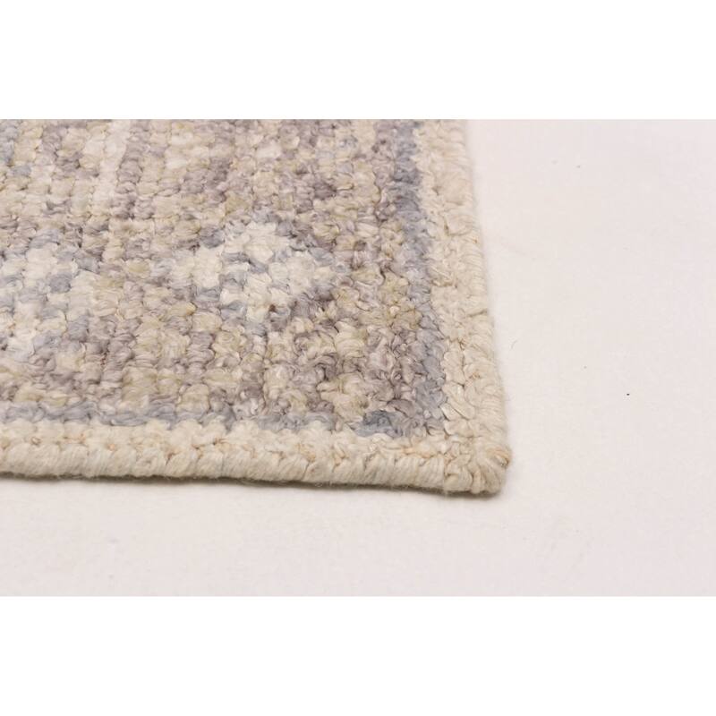 ECARPETGALLERY Hand-knotted Jules Serapi Ivory Silk Rug - 5'3 x 7'7