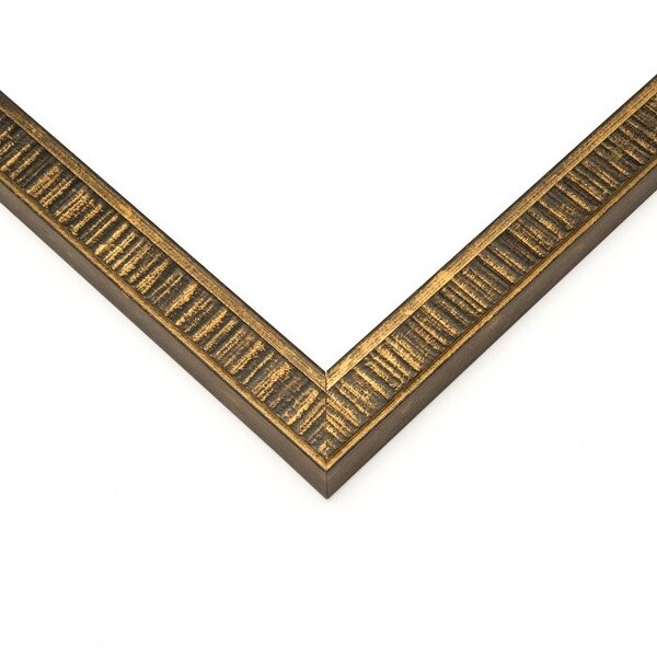23x10 Stately Gold Wood Picture Frame - With Acrylic Front and Foam Board Backing - Stately Gold (solid wood)