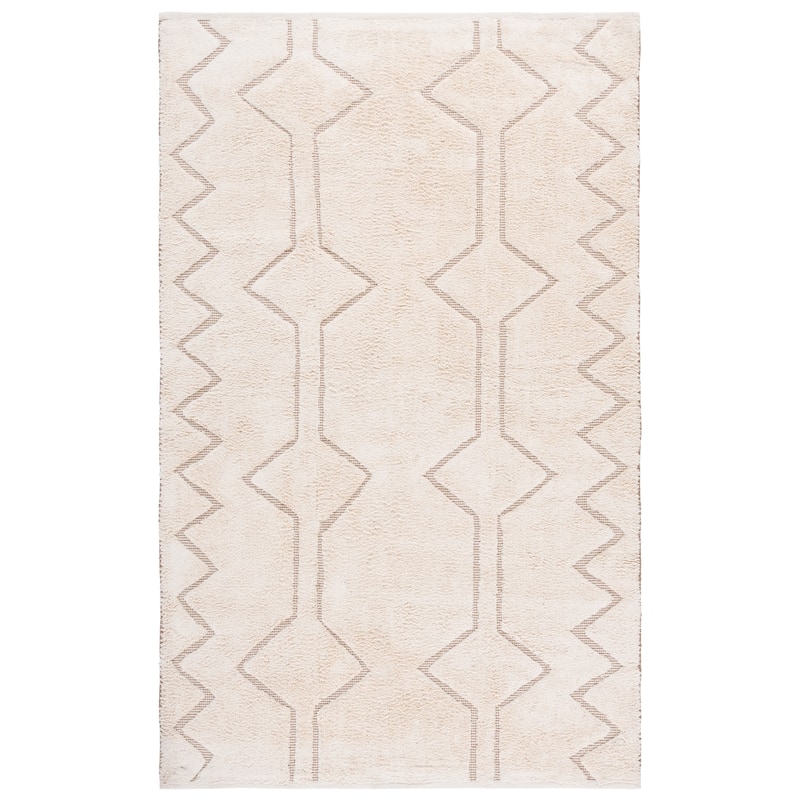 SAFAVIEH Handmade Vermont Kajsa Rug - 5' x 8' - Ivory/Brown