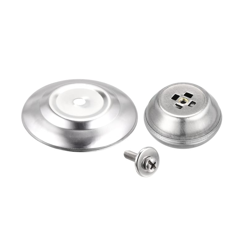 Universal Pot Lid Knob, Stainless Steel Replacement Knob 66x49x37mm, 2pcs - Silver Tone