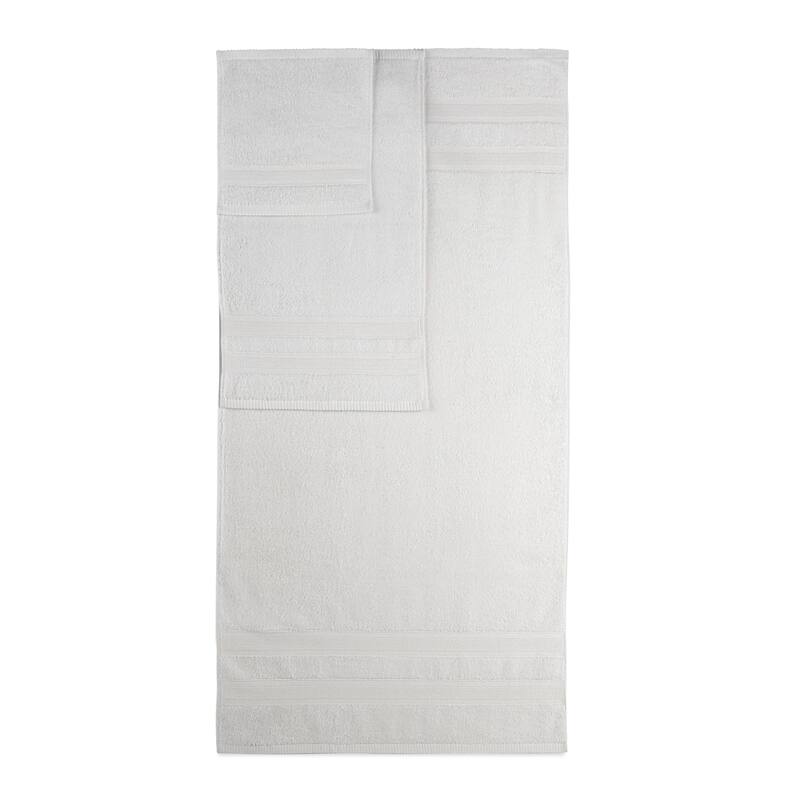 Martex Clean Essentials Solid Low Lint 6-Pack Towel Set