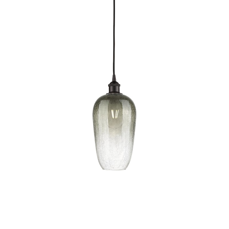 Innovations Lighting 616-1P-15-7 Brookhaven Flute Pendant Brookhaven - Oil Rubbed Bronze / Slate