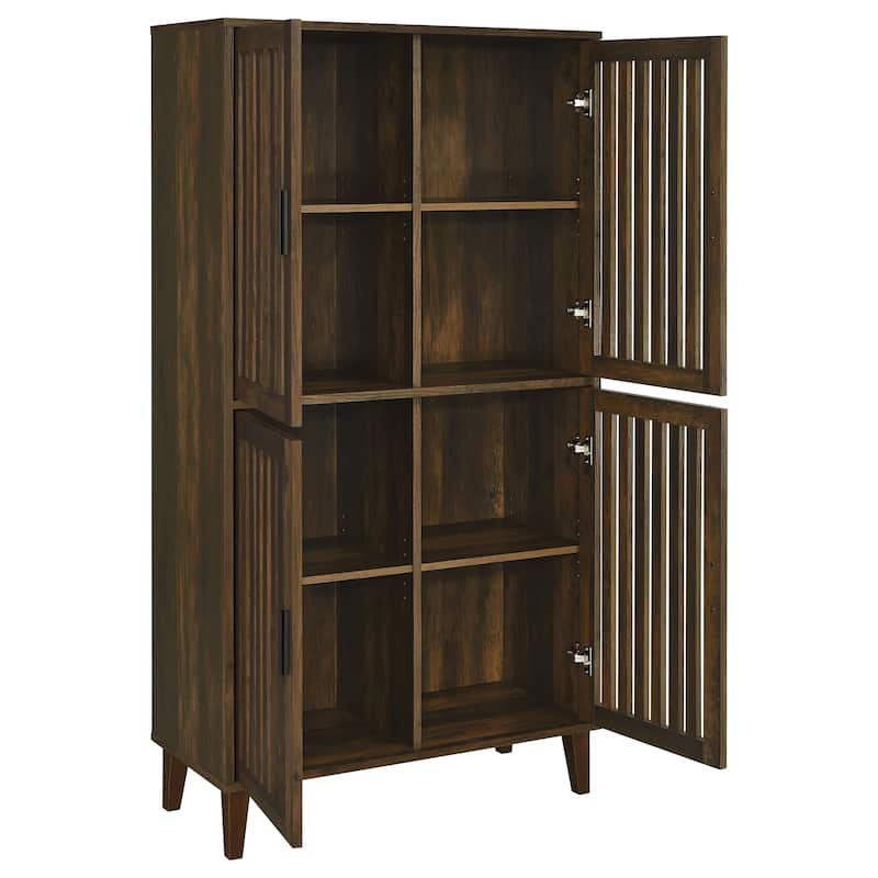 Rossetta Nostalgic Dark Pine 4-door Tall Accent Cabinet