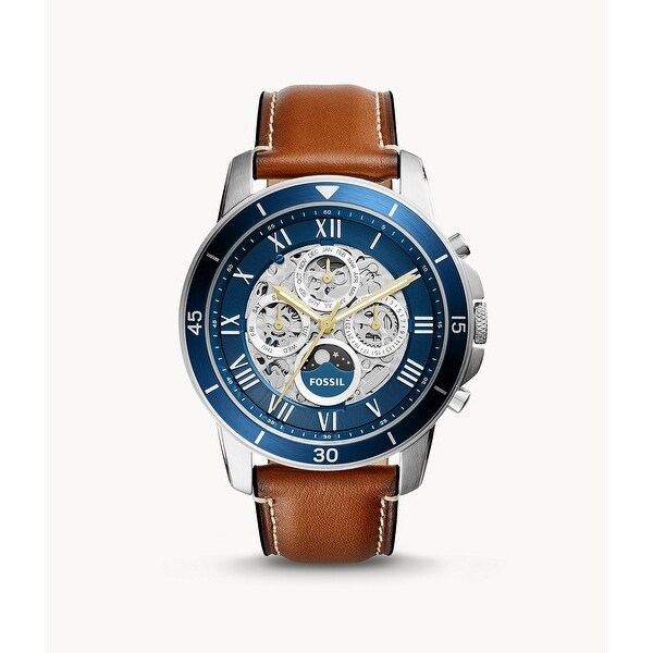 fossil grant watch blue