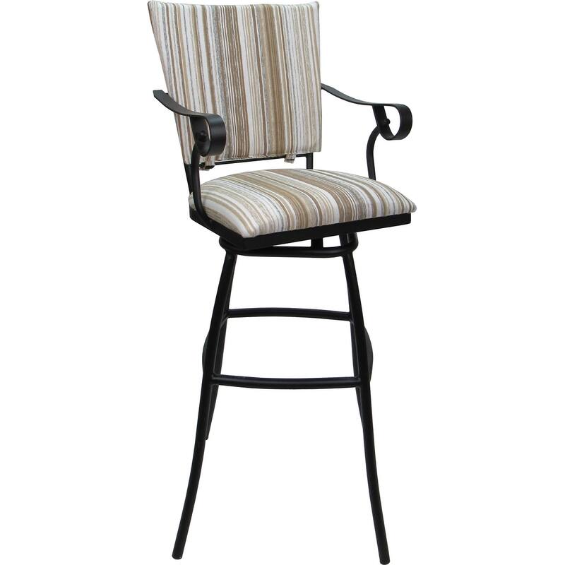 Set of 3 Outdoor Indoor Bar Stool Counter Extra Tall - Jenna PB Arms