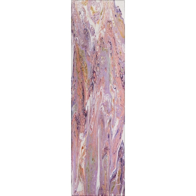 Indoor/ Outdoor Addison Karina Abstract Washable Area Rug