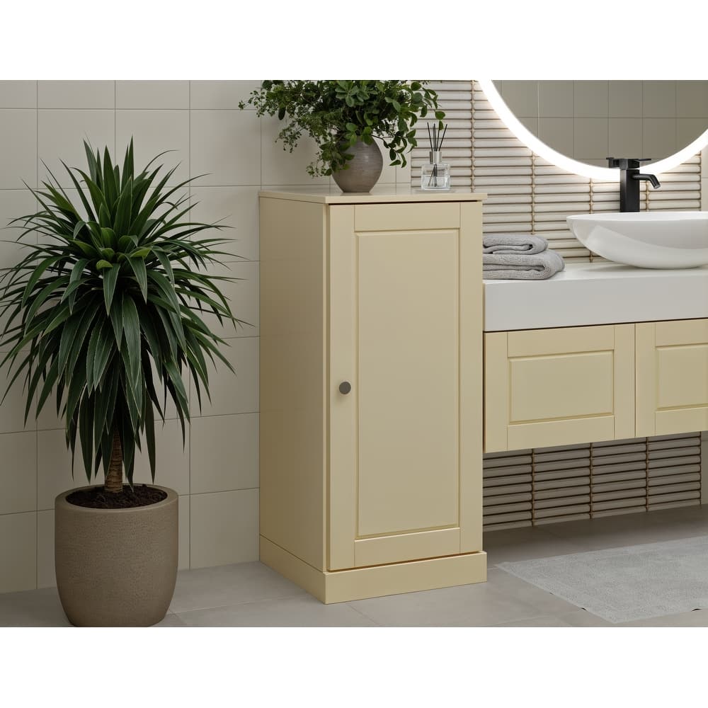 Palace Imports 100% Solid Wood Bathroom Storage Cabinet, Adjustable Shelves, 16.5" Wide, 35.75" Tall