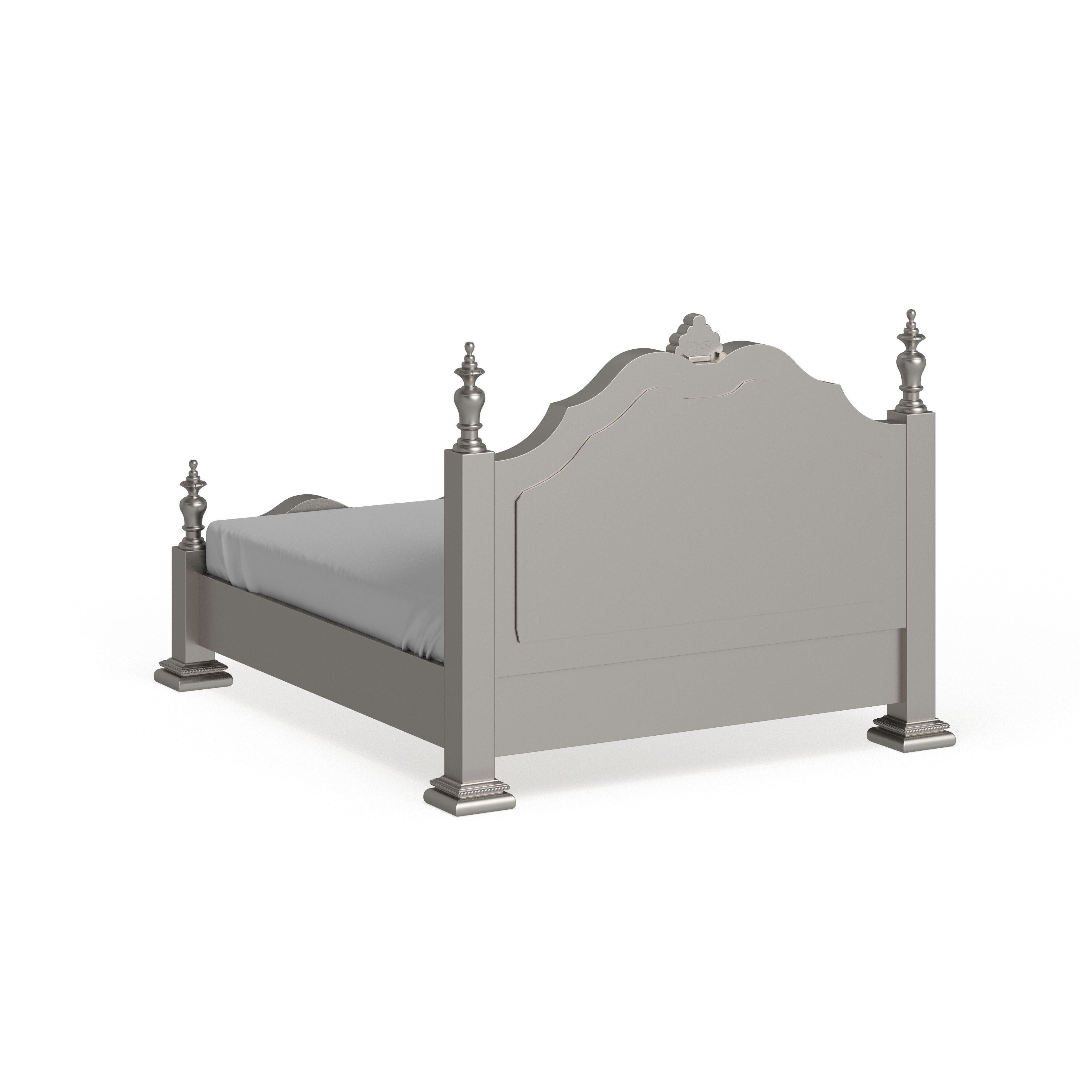 Silver orchid heston glam clearance grey velvet tufted panel bed