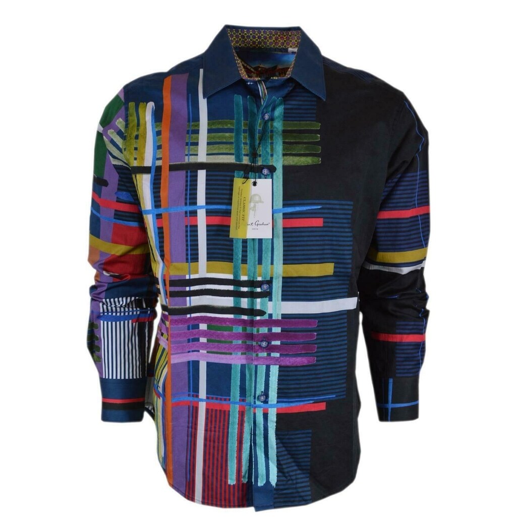 Robert Graham Mens Banner Short Sleeve Slim Fit Shirt