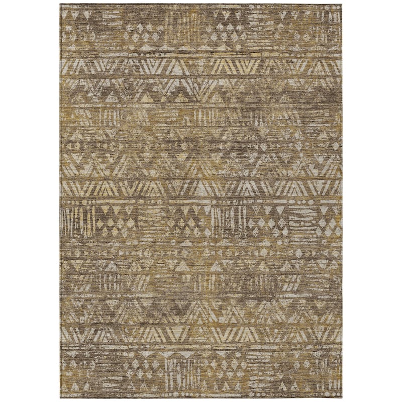 Machine Washable Indoor/ Outdoor Global Jara Chantille Rug