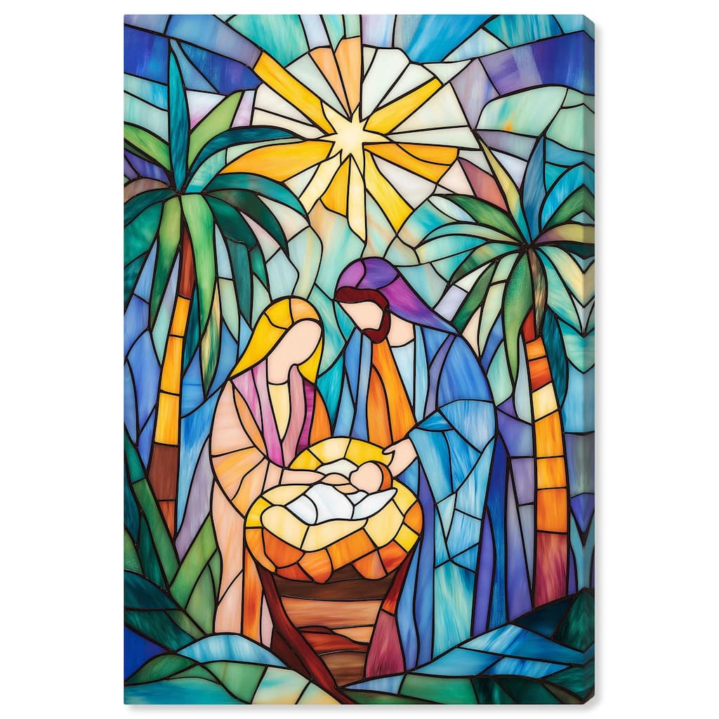 Holy Family Framed in Glass Canvas by Art Remedy, Gallery Wrapped