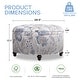 preview thumbnail 46 of 64, Tufted Large Round Storage Ottoman Footrest Beige/ Grey/ Blue