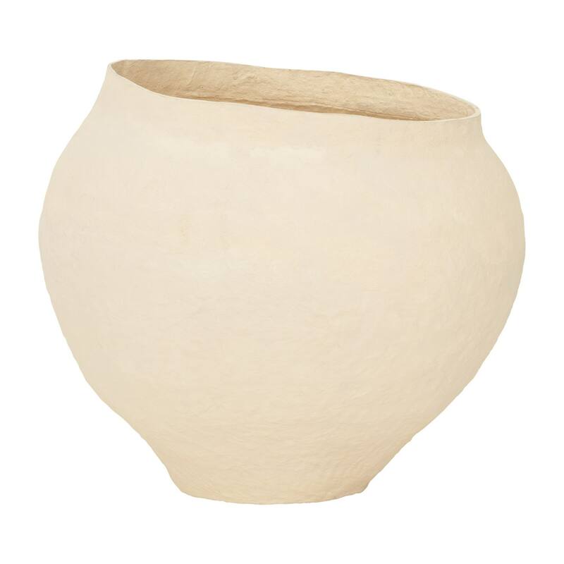 Extra Large Sandia Pot Vase - 22.25" - Beige