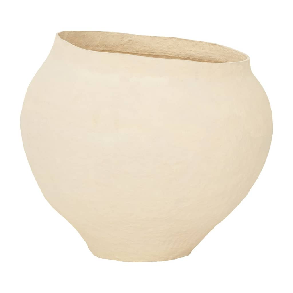 Extra Large Sandia Pot Vase - 22.25" - Beige